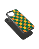 DailyObjects Multi Green Checkerboard Stride 2.0 Phone Case Cover For iPhone 14 Plus