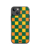 DailyObjects Multi Green Checkerboard Stride 2.0 Phone Case Cover For iPhone 14 Plus