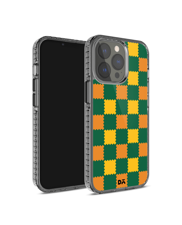 DailyObjects Multi Green Checkerboard Stride 2.0 Phone Case Cover For iPhone 14 Pro