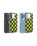DailyObjects Multi Green Checkerboard Stride 2.0 Phone Case Cover For iPhone 14 Pro Max