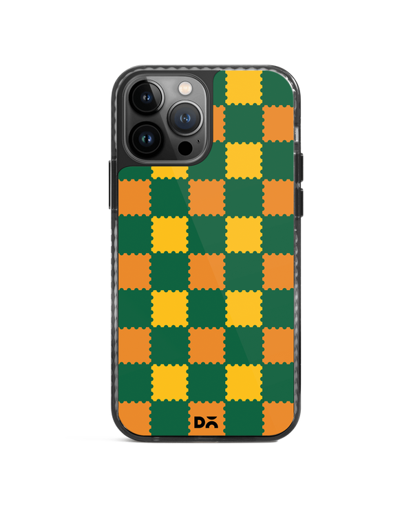 DailyObjects Multi Green Checkerboard Stride 2.0 Phone Case Cover For iPhone 14 Pro Max