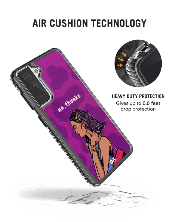 DailyObjects No thanks Stride 2.0 Case Cover For Samsung Galaxy S21