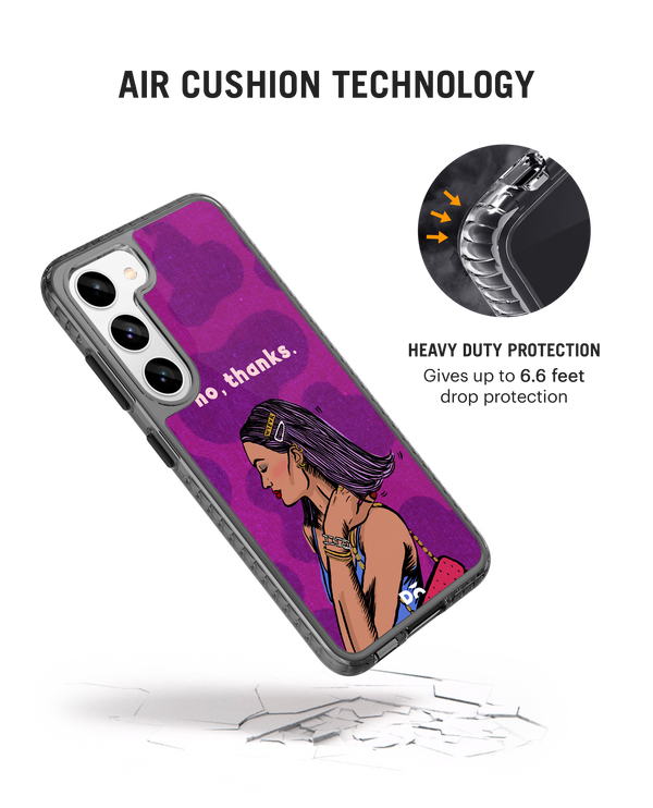 DailyObjects No thanks Stride 2.0 Case Cover For Samsung Galaxy S23