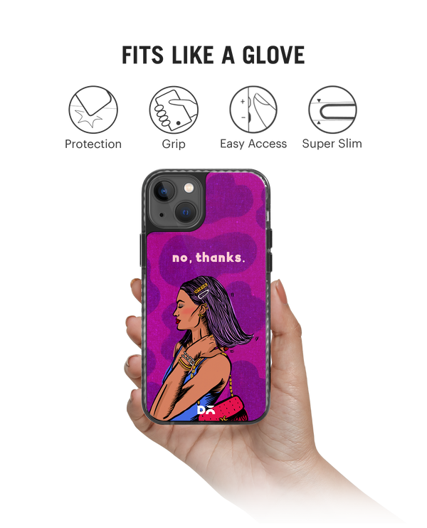 DailyObjects No thanks Stride 2.0 Phone Case Cover For iPhone 15 Plus