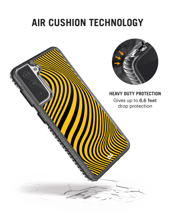 DailyObjects Ochre Waves Stride 2.0 Case Cover For Samsung Galaxy S21