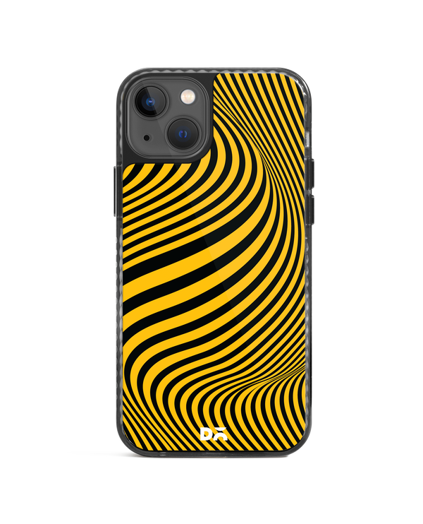 DailyObjects Ochre Waves Stride 2.0 Phone Case Cover For iPhone 15 Plus