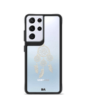 DailyObjects Off White Dreams Black Hybrid Clear Case Cover For Samsung Galaxy S21 Ultra