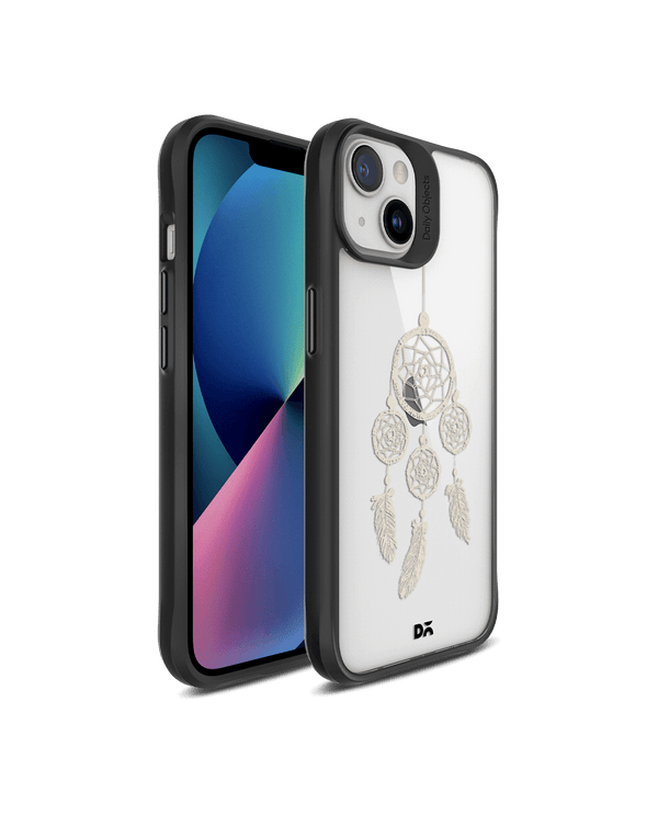 DailyObjects Off White Dreams Black Hybrid Clear Case Cover For iPhone 13 Mini