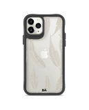 DailyObjects Off White Feathers Black Hybrid Clear Case Cover For iPhone 11 Pro