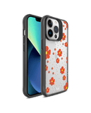 DailyObjects Orange Cosmos Black Hybrid Clear Case Cover For iPhone 13 Pro Max