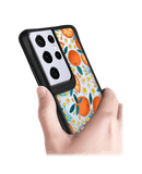 DailyObjects Orange Haul Black Hybrid Clear Case Cover For Samsung Galaxy S21 Ultra