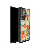DailyObjects Orange Haul Black Hybrid Clear Case Cover For Samsung Galaxy S22 Ultra