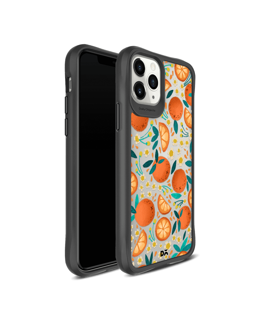 DailyObjects Orange Haul Black Hybrid Clear Case Cover For iPhone 11 Pro