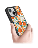 DailyObjects Orange Haul Black Hybrid Clear Case Cover For iPhone 13 Mini