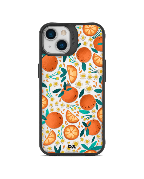 DailyObjects Orange Haul Black Hybrid Clear Case Cover For iPhone 13 Mini