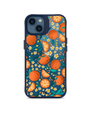 DailyObjects Orange Haul Blue Hybrid Clear Case Cover For iPhone 13