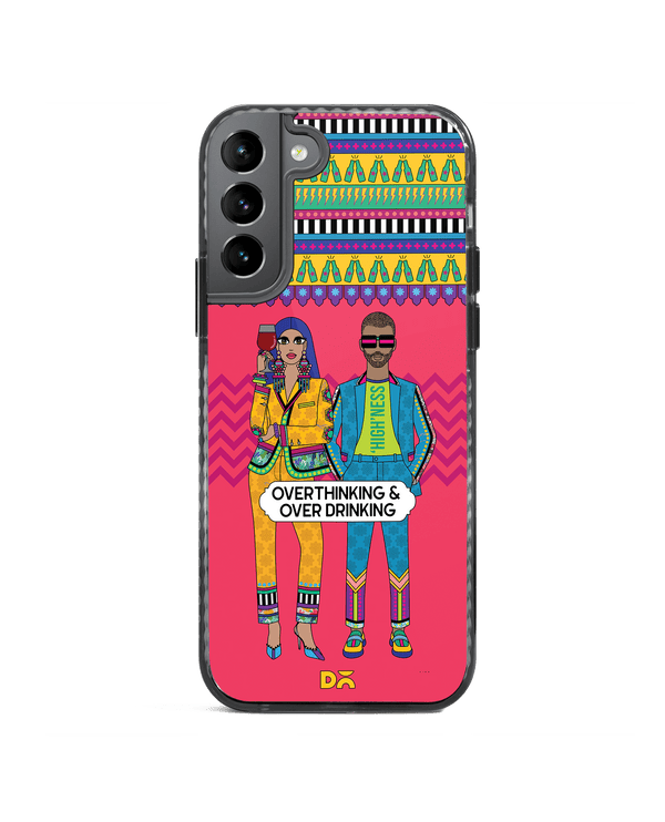 DailyObjects Overthinking & Overdrinking Stride 2.0 Case Cover For Samsung Galaxy S21