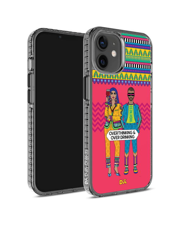 DailyObjects Overthinking & Overdrinking Stride 2.0 Case Cover For iPhone 12