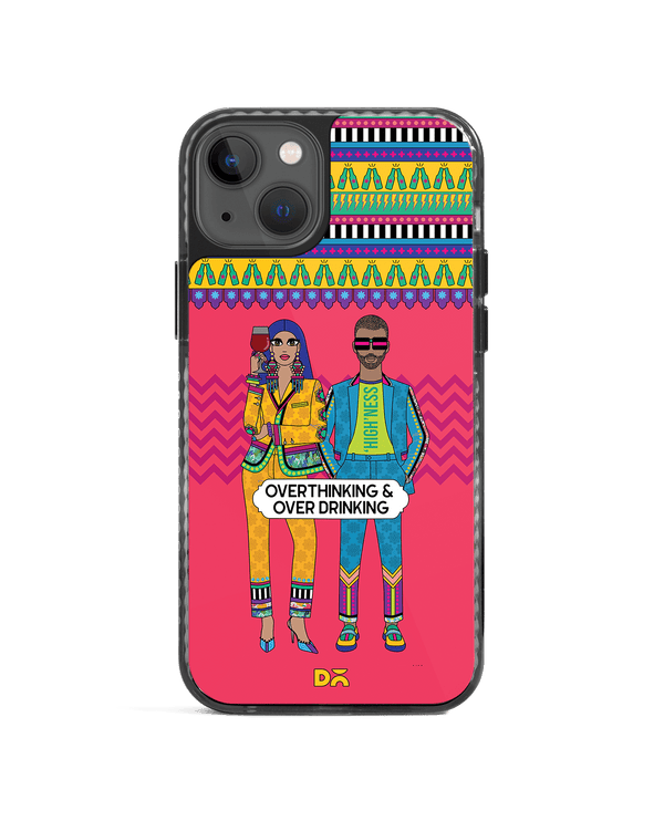 DailyObjects Overthinking & Overdrinking Stride 2.0 Phone Case Cover For iPhone 14 Plus