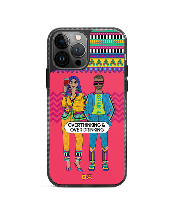 DailyObjects Overthinking & Overdrinking Stride 2.0 Phone Case Cover For iPhone 15 Pro