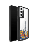 DailyObjects Paris Skyline Black Hybrid Clear Case Cover For Samsung Galaxy S21 Plus