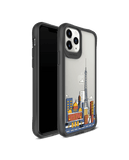 DailyObjects Paris Skyline Black Hybrid Clear Case Cover For iPhone 11 Pro Max