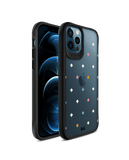 DailyObjects Party Poppers Black Hybrid Clear Case Cover For iPhone 12 Pro Max