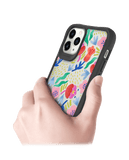 DailyObjects Pastel Tulips Black Hybrid Clear Case Cover For iPhone 11 Pro Max