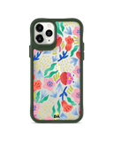 DailyObjects Pastel Tulips Green Hybrid Clear Case Cover For iPhone 11 Pro Max