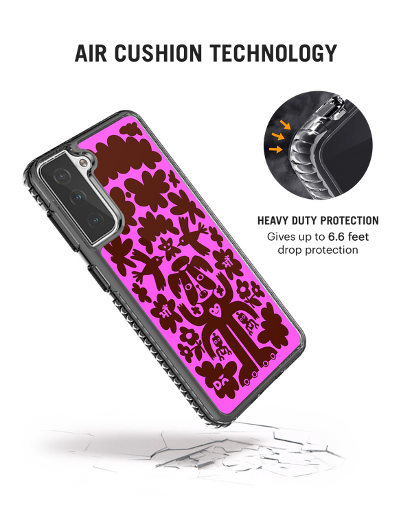 DailyObjects Paw Angel Stride 2.0 Case Cover For Samsung Galaxy S21