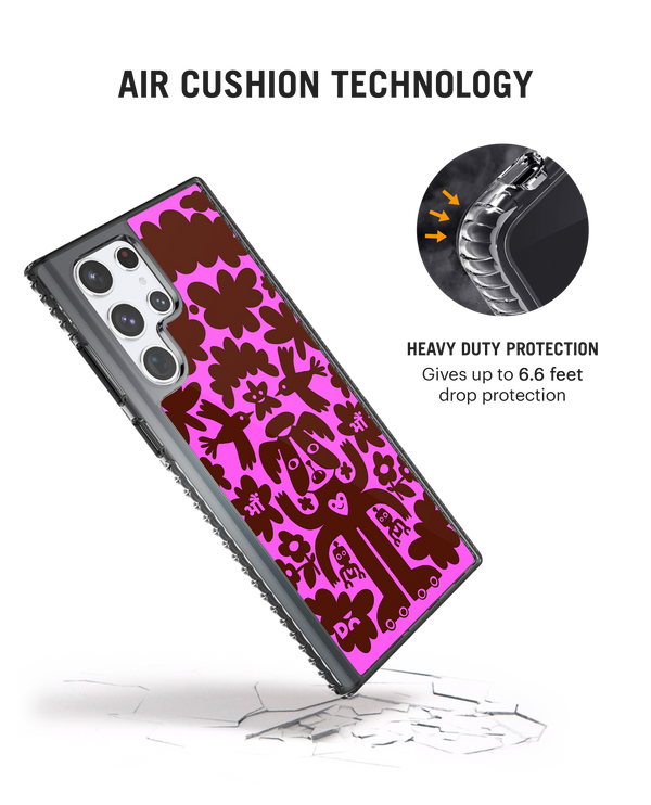 DailyObjects Paw Angel Stride 2.0 Case Cover For Samsung Galaxy S22 Ultra