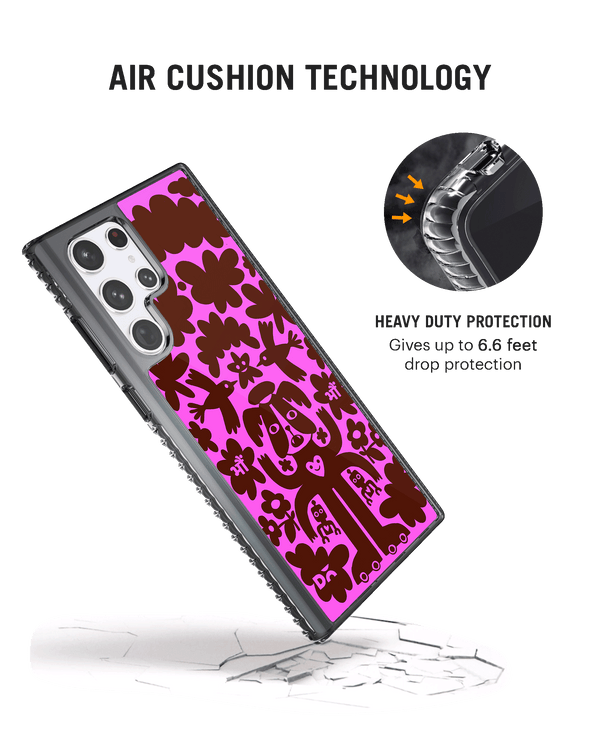 DailyObjects Paw Angel Stride 2.0 Case Cover For Samsung Galaxy S23 Ultra