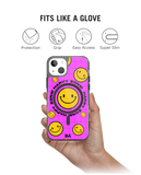 Pink Happy Zone Stride 2.0 Clear MagSafe Phone Case Cover For iPhone 13