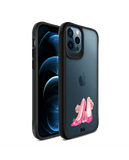 DailyObjects Pink Stilettos Black Hybrid Clear Case Cover For iPhone 12 Pro Max