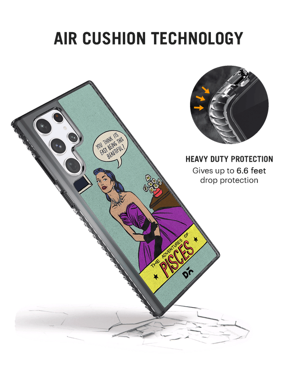 DailyObjects Pisces Stride 2.0 Case Cover For Samsung Galaxy S23 Ultra