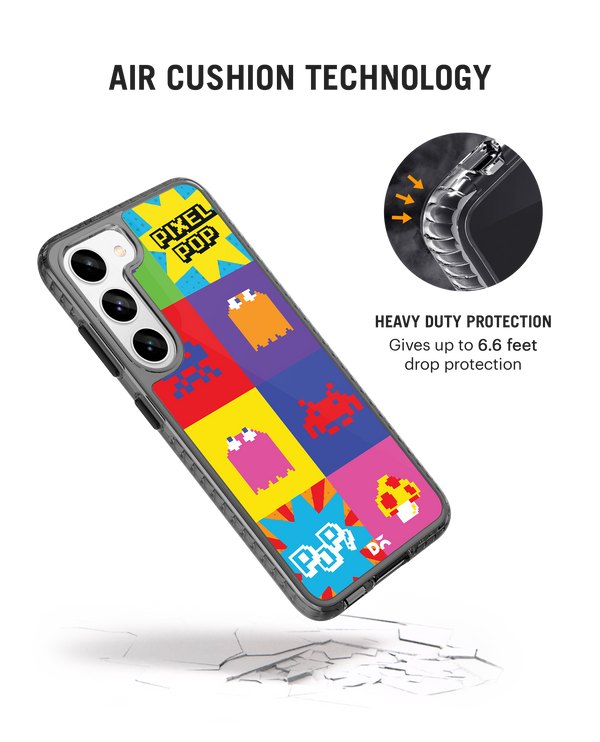 DailyObjects Pixel Pop Stride 2.0 Case Cover For Samsung Galaxy S23