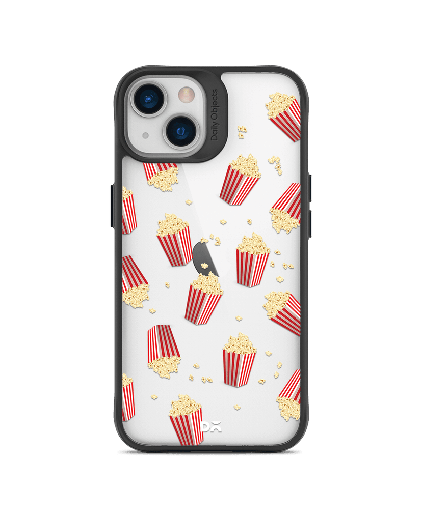 DailyObjects Popcorn Icon Black Hybrid Clear Case Cover For iPhone 13 Mini