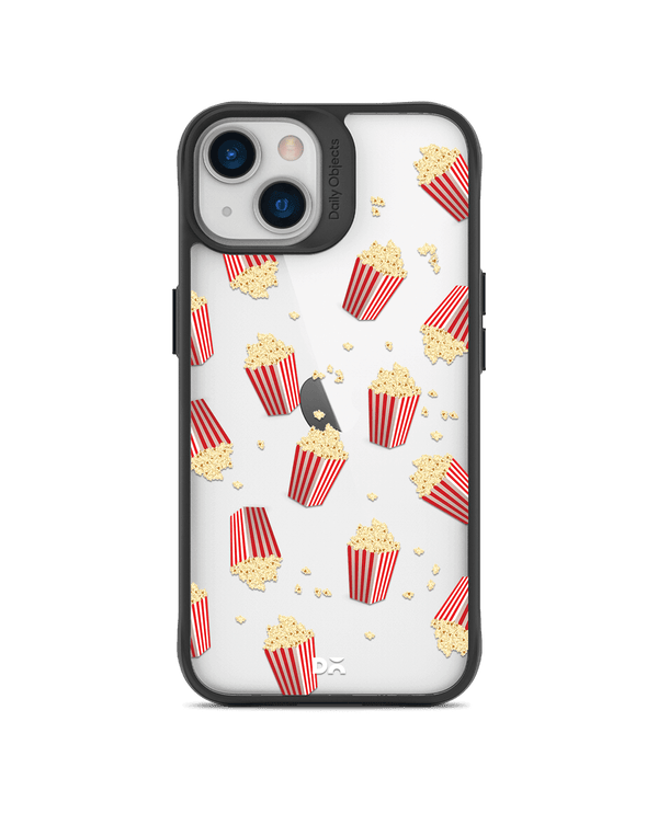 DailyObjects Popcorn Icon Black Hybrid Clear Case Cover For iPhone 13 Mini