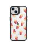 DailyObjects Popcorn Icon Black Hybrid Clear Case Cover For iPhone 13 Mini