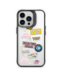 Positivity Black Hybrid Clear Phone Case Cover For iPhone 14 Pro