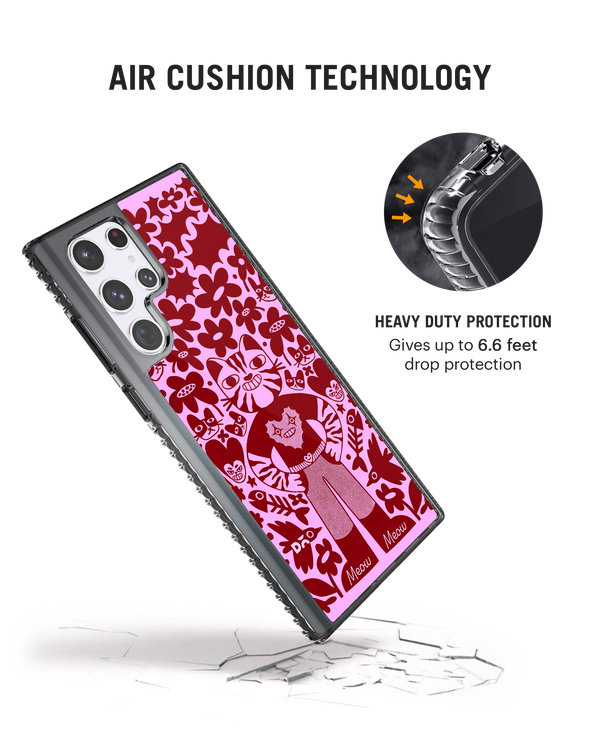 DailyObjects Purr Man Stride 2.0 Case Cover For Samsung Galaxy S22 Ultra