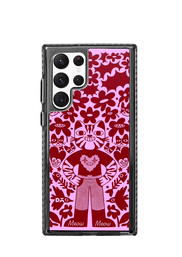 DailyObjects Purr Man Stride 2.0 Case Cover For Samsung Galaxy S22 Ultra