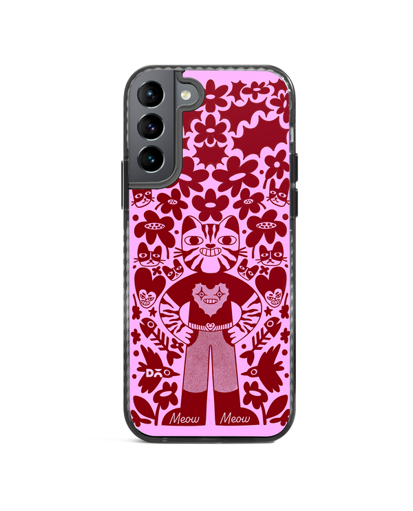 DailyObjects Purr Man Stride 2.0 Case Cover For Samsung Galaxy S22