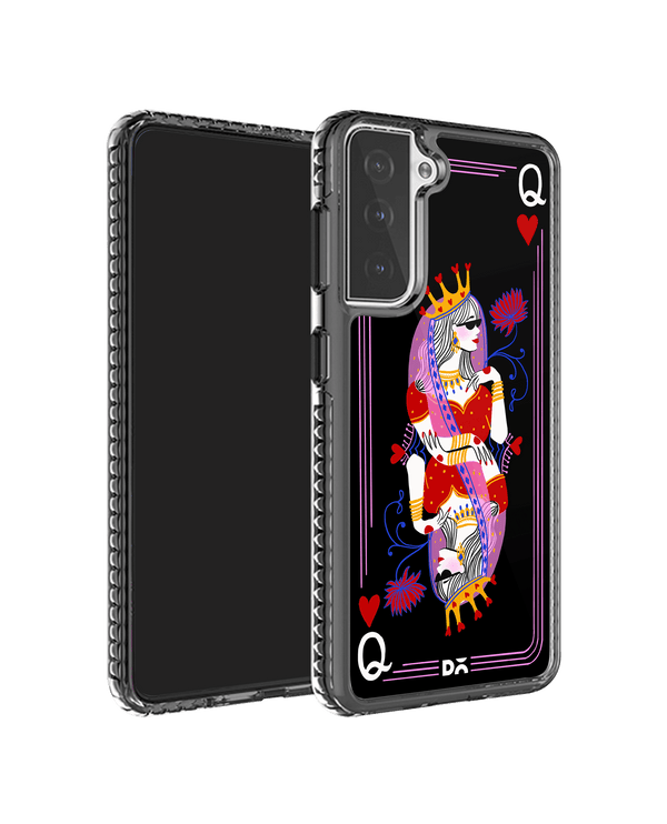 DailyObjects Queen Of Hearts Stride 2.0 Case Cover For Samsung Galaxy S21