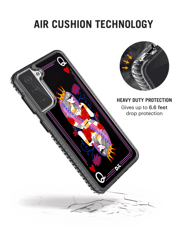 DailyObjects Queen Of Hearts Stride 2.0 Case Cover For Samsung Galaxy S21 FE