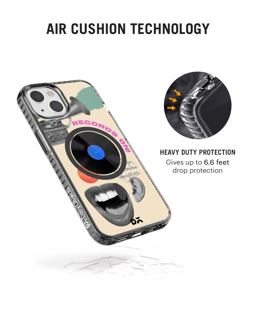Records On Stride 2.0 Clear MagSafe Phone Case Cover For iPhone 14