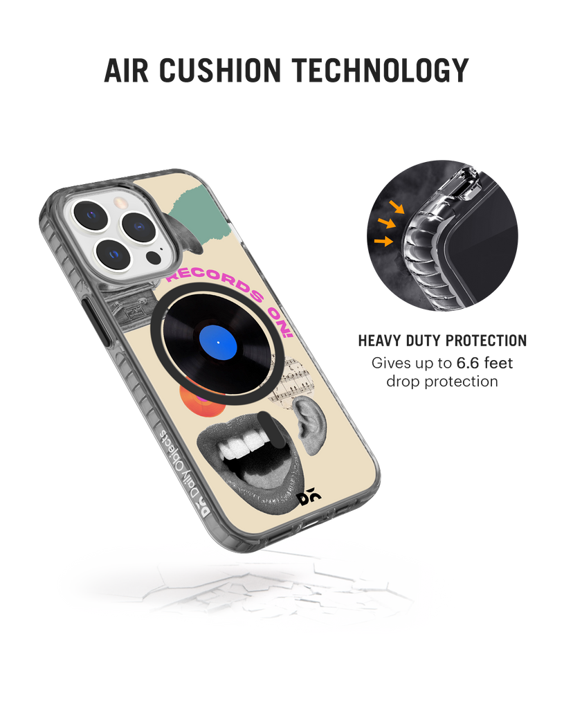Records On Stride 2.0 Clear MagSafe Phone Case Cover For iPhone 14 Pro