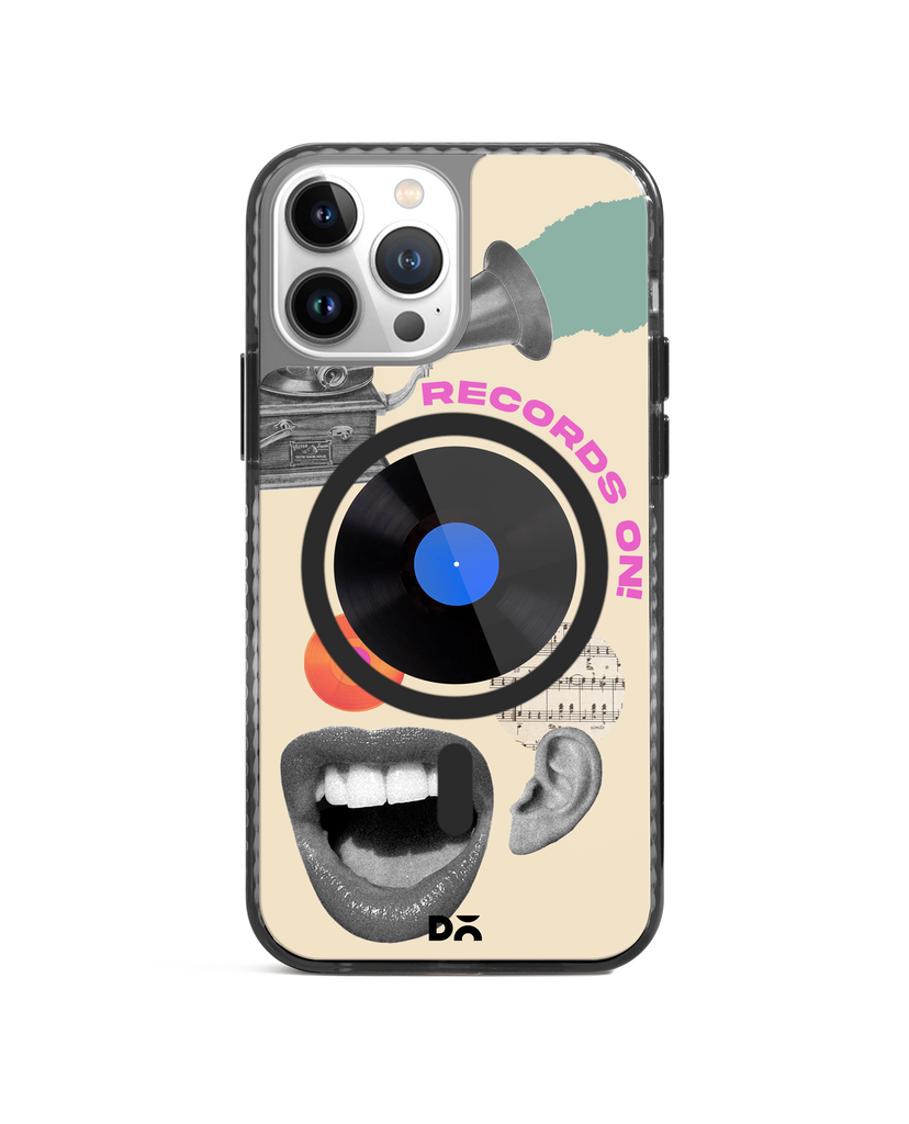 Records On Stride 2.0 Clear MagSafe Phone Case Cover For iPhone 15 Pro Max