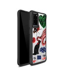 DailyObjects Red High Black Hybrid Clear Case Cover For Samsung Galaxy S20 Plus