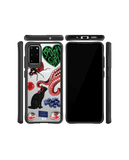 DailyObjects Red High Black Hybrid Clear Case Cover For Samsung Galaxy S20 Plus